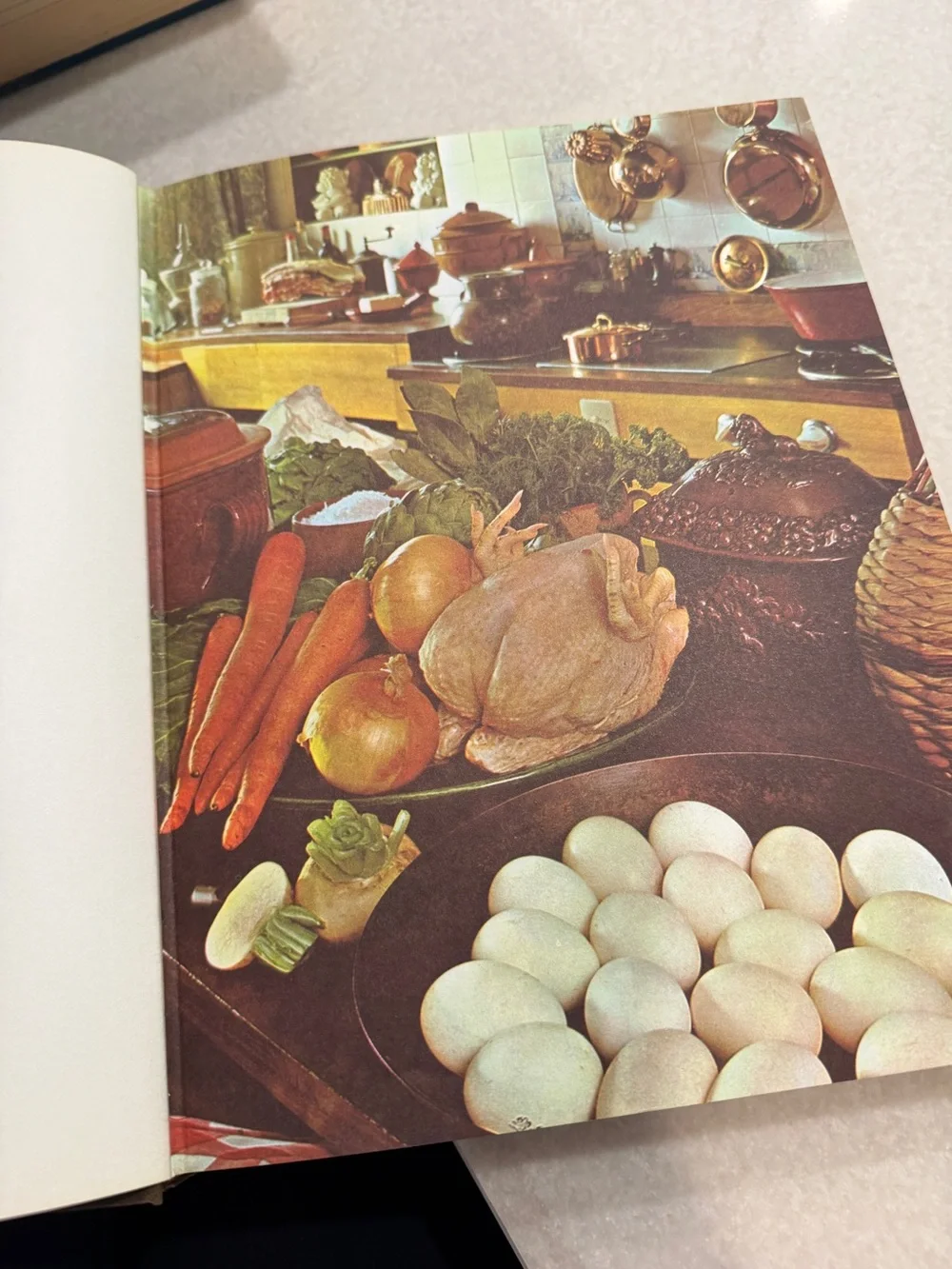 Vintage hardcover cookbook